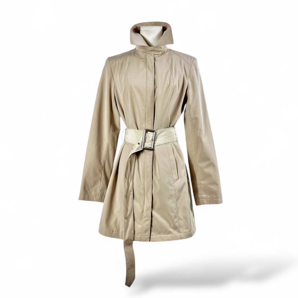 Braetan Elegant Beige Women's rain repelling Trench Coat size small w/belt (F12) - Picture 1 of 13